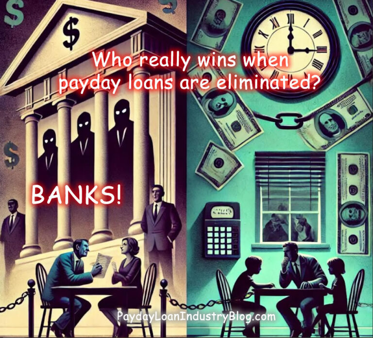 Banks vs Payday Loan Lenders-PaydayLoanIndustryBlog.com